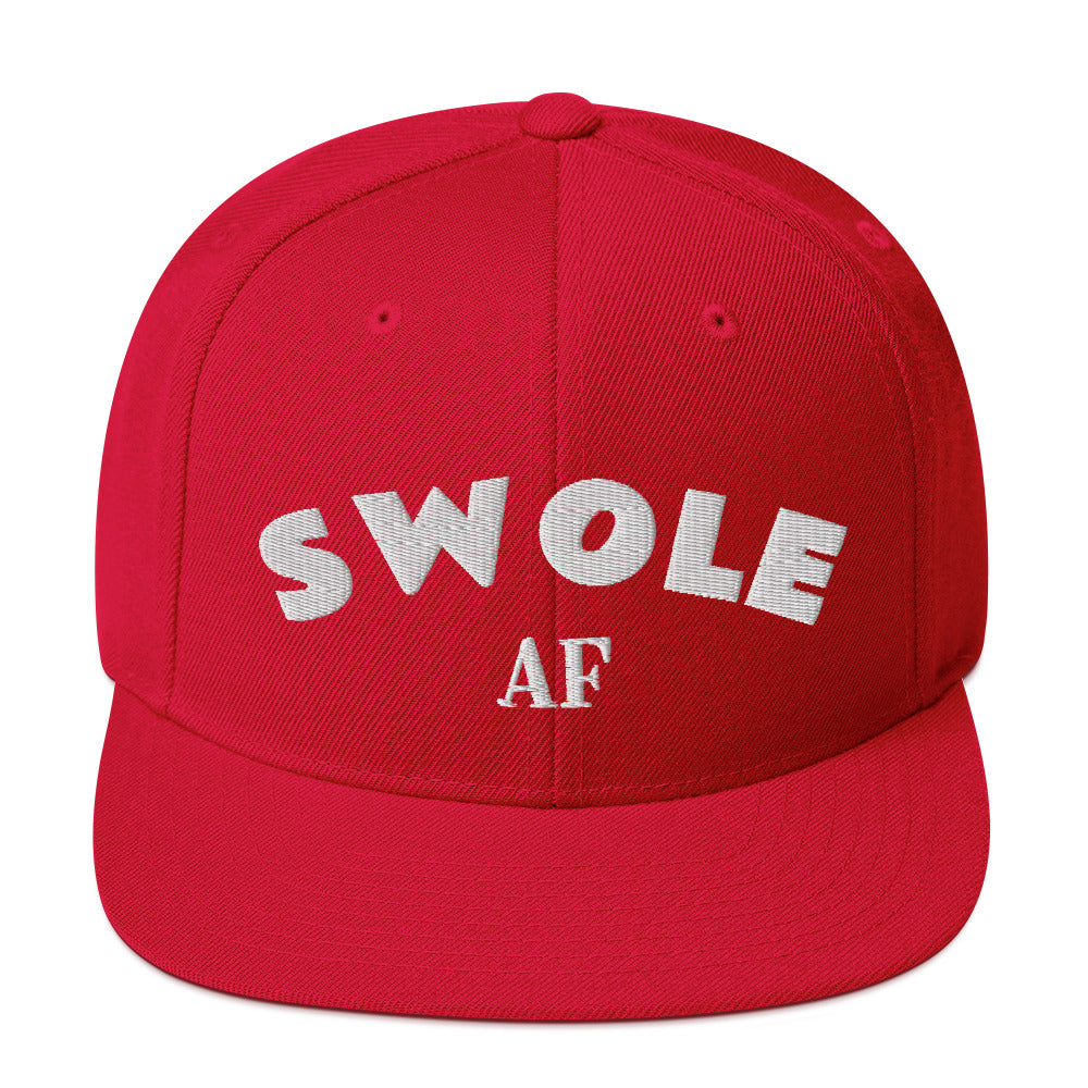 Ki Swole AF Snapback Hat (White Text)