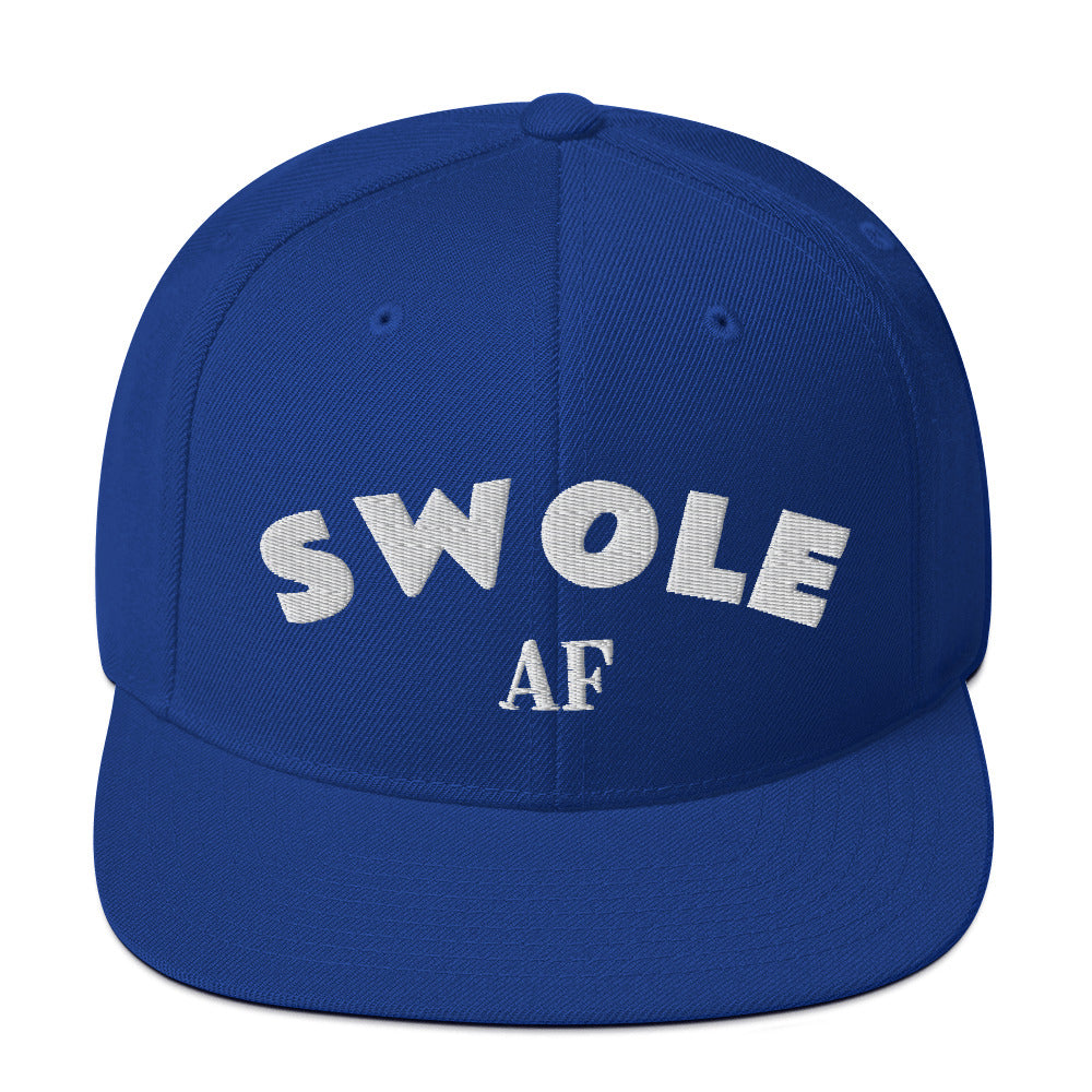 Ki Swole AF Snapback Hat (White Text)