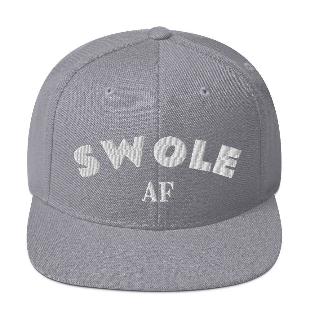 Ki Swole AF Snapback Hat (White Text)