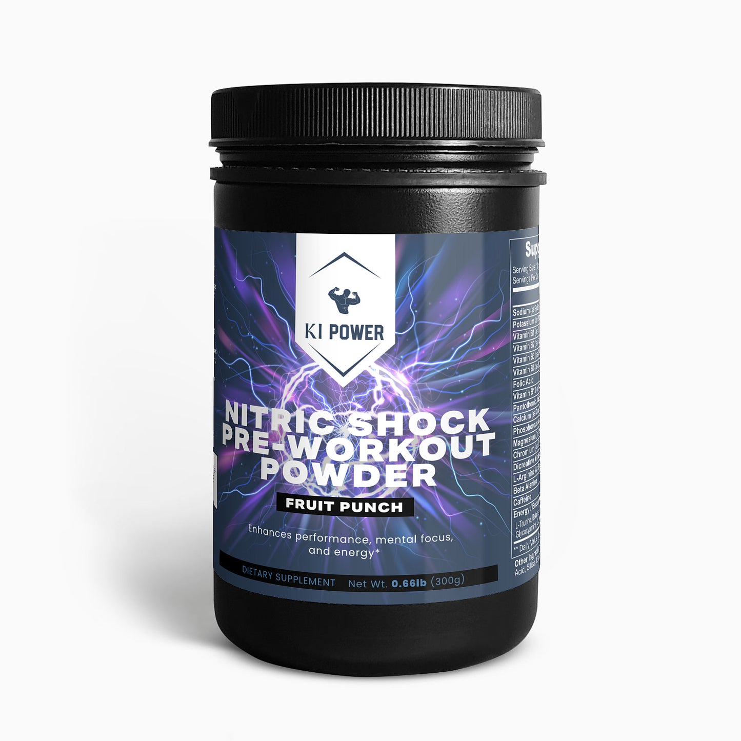 Ki Nitric Shock Pre-Workout Powder (Fruit Punch)