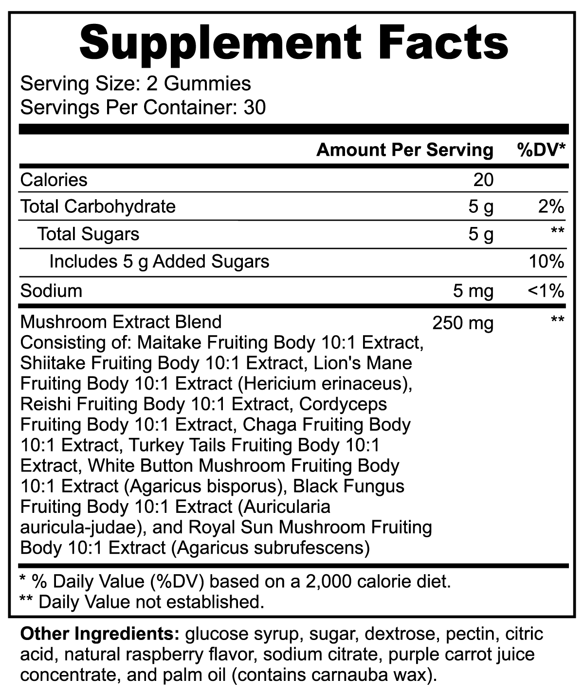 Ki Mushroom Extract Complex Gummies