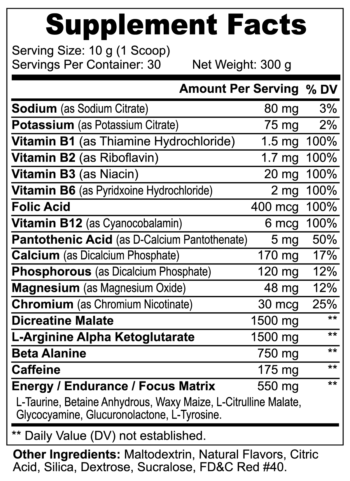 Ki Nitric Shock Pre-Workout Powder (Fruit Punch)