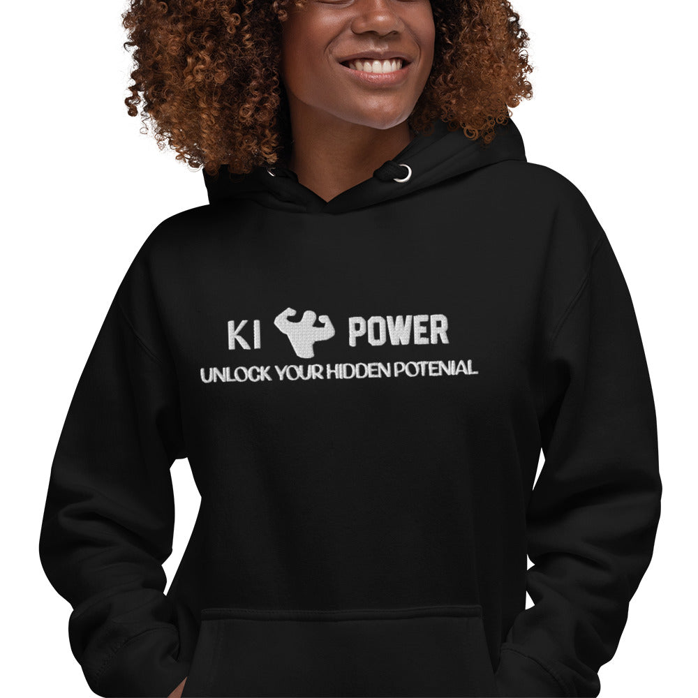 Ki Power Logo 2 Hoodie (White Logo)