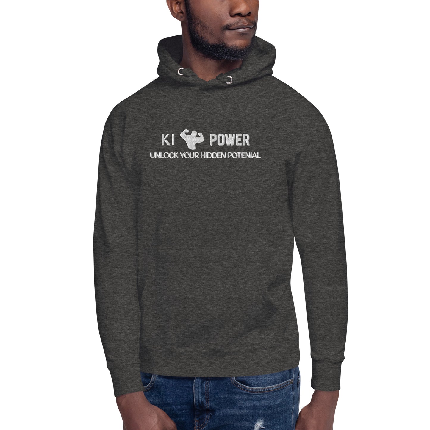 Ki Power Logo 2 Hoodie (White Logo)