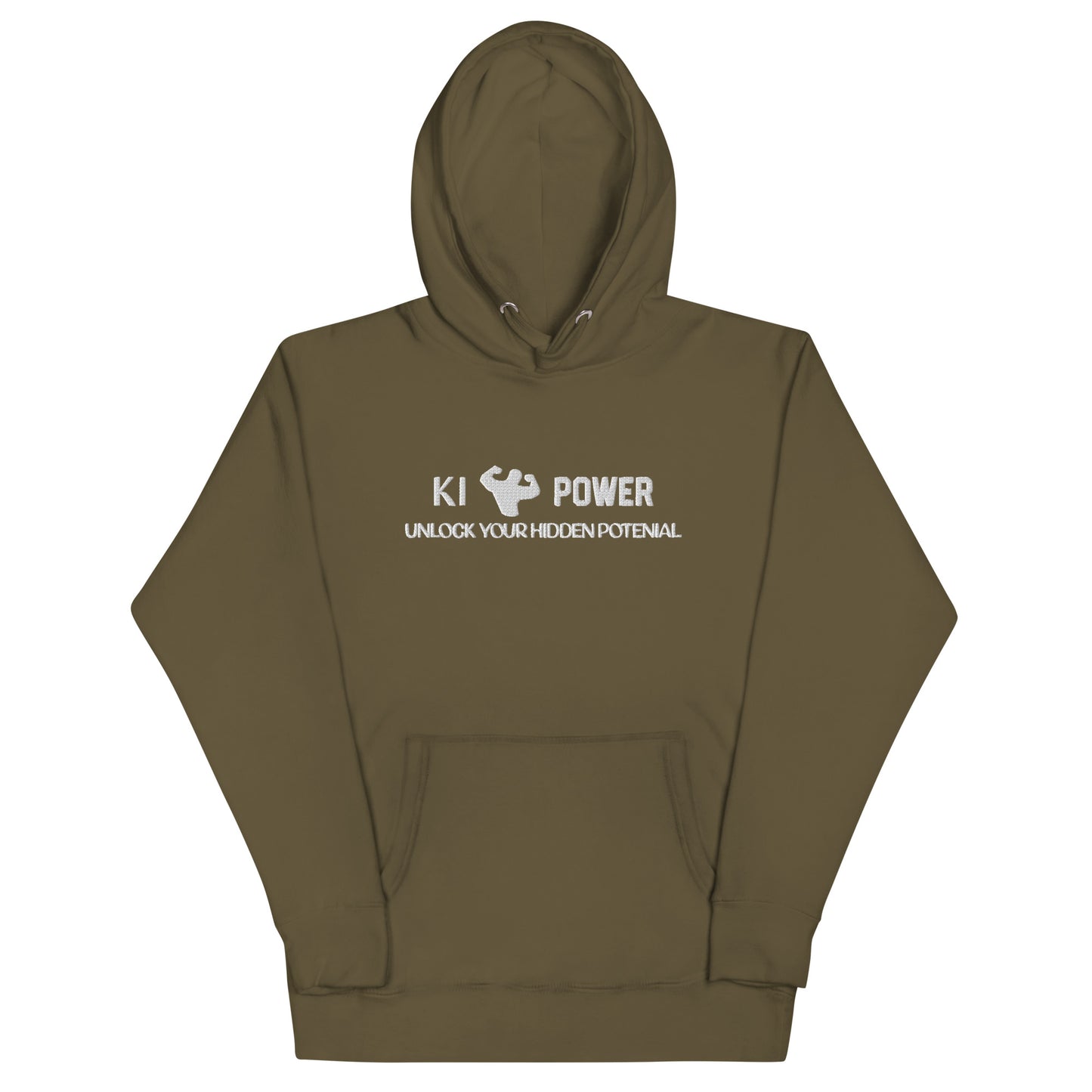 Ki Power Logo 2 Hoodie (White Logo)